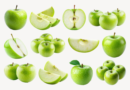 Fresh Green Apples Element Design Set