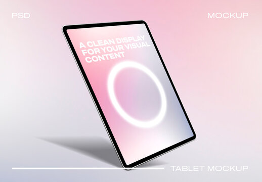 Modern Tablet Mockup Design PSD