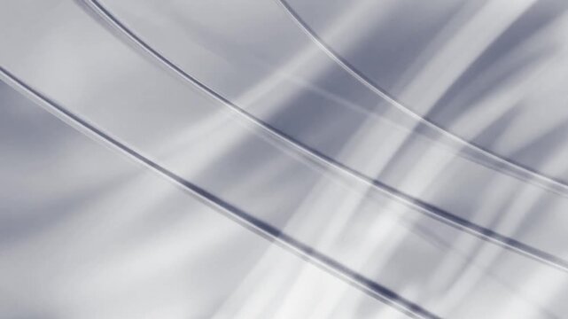 Luxury Glowing Silver Waves and Sparkles Animation Seamless Loop