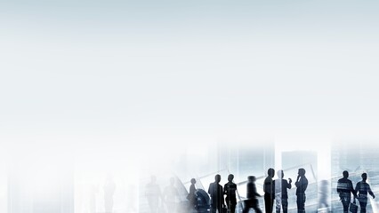 Fototapeta premium Busy business people HD wallpaper, networking