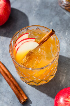 Cold Boozy Bourbon Apple Cider Old Fashioned