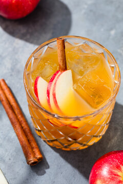 Cold Boozy Bourbon Apple Cider Old Fashioned