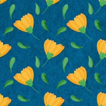 autumn leaves seamless pattern