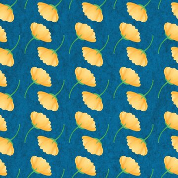seamless pattern with autumn leaves