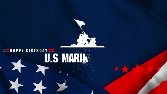 Happy Birthday Marines &ndash; Honoring Courage, Service  , and Tradition, 4k video