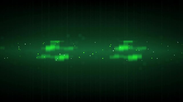 Green digital glyph characters scrolling seamless loop motion