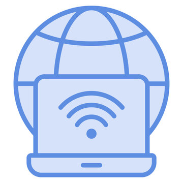 Internet Icon Element For Design