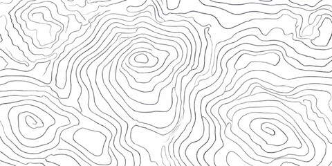 Abstract contour line topographic terrain background with irregular concentric elevation curves wavy geographic map vector illustration © Al Amin Islam