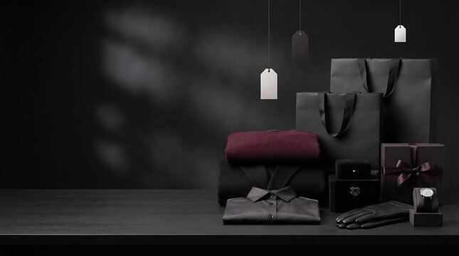 Dark and moody interior with leather chair and atmospheric lighting