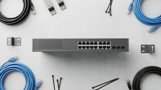 Managed power over ethernet network switch with blank status panel