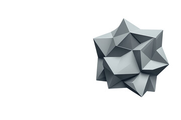 Obraz premium Gray Abstract Geometric Polygon Cluster