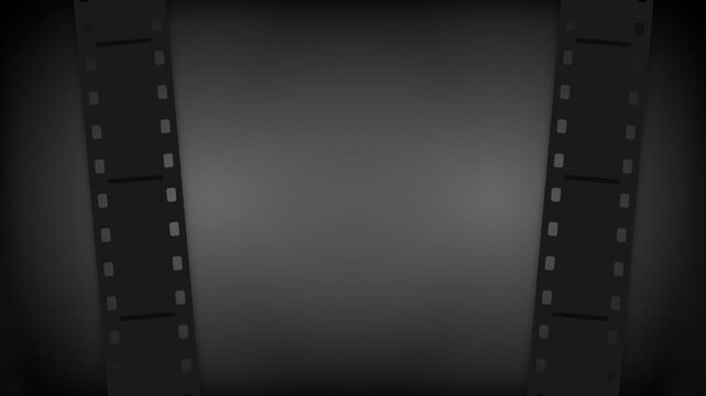 Vertical film strips frame dark background in this professional cinematic motion background template for creative video projects and digital presentations