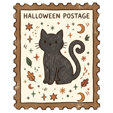 Cute Black Cat Helloween