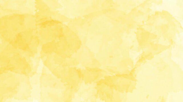 Soft yellow watercolor texture background animation with gentle pigment diffusion motion 4k overlay