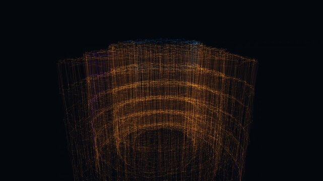 Evolving digital data lattice network topology seamless background