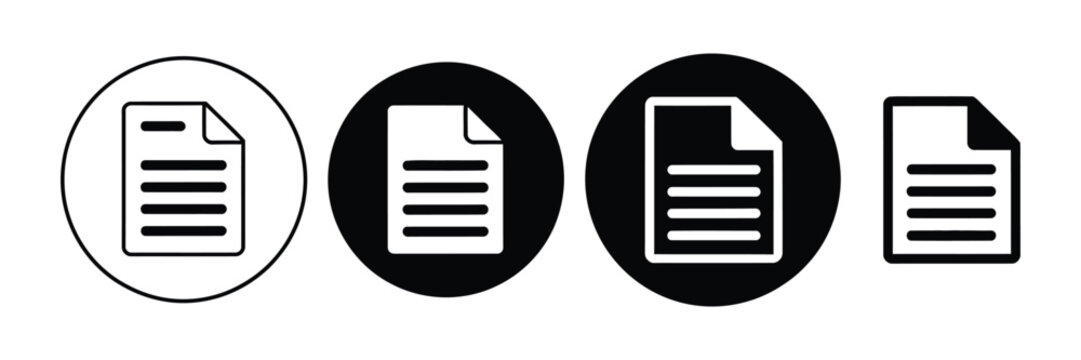 document icon vector, paper file and digital document symbol