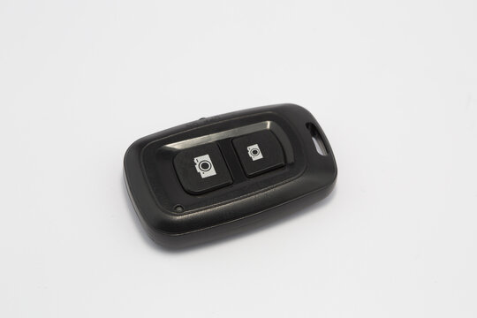 Black Camera Shutter Remote Control Isolated on white background