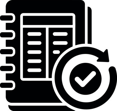 Verified document revision and approval icon