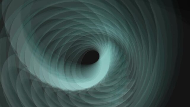 Blue spiral tunnel vortex abstract background 4k animation