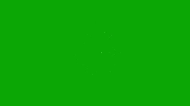 4k twinkle sparkle stars animation, glowing fairy dust glitter particles, magical star shine effects, sparkling light trail loop, white stars on green background, seamless vfx fx fx