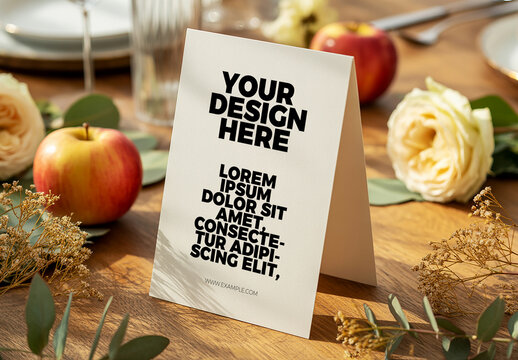 Folded Poster Mockup