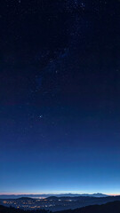 Fototapeta premium Night sky background displays soft distant glow in quiet vast calm and atmospheric editorial generative AI