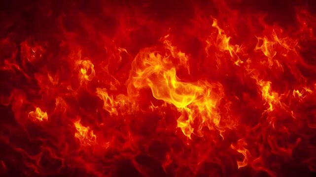 Intense blazing fire flames background for visual effects