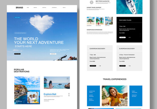 Travel Landing Page Design
