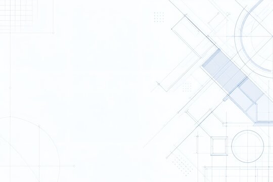 建築やエンジニアリングの設計図をイメージしたベクター背景 細い直線と構造線で構成した抽象的な図面風デザイン（AI生成）