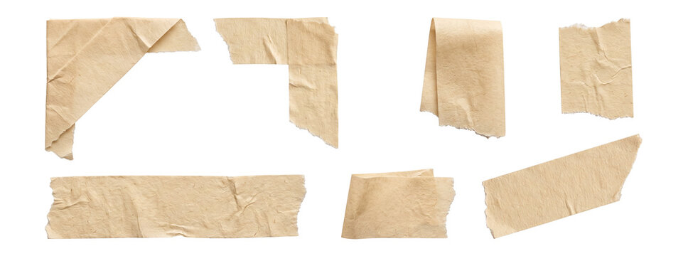 Torn Masking Tape Corner Tabs and Page Markers Set