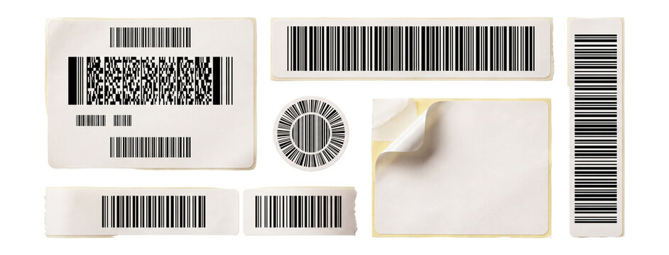 Shipping Barcode Labels and Parcel Tracking Sticker Set