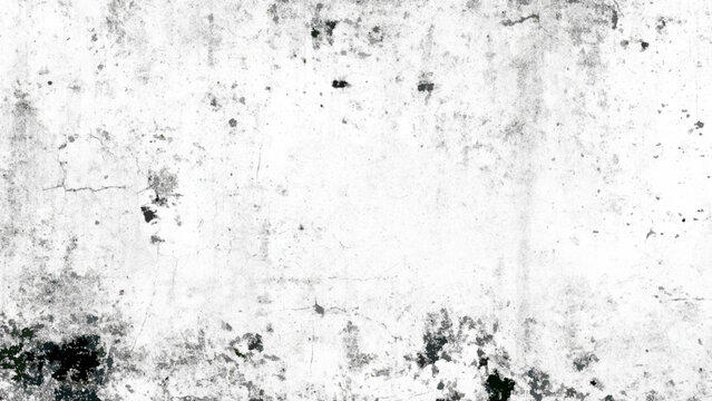weathered white wall texture with dark stains rough patches and distressed surface creating rustic abstract background