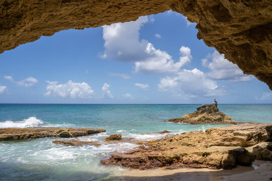 Las cuevas de Cupecoy en San martin