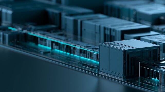 Enterprise Data Center Infrastructure with Secure Server Systems for Cloud Computing, Cybersecurity, Network Security, IT Operations, Digital Infrastructure, Data Protection and Corporate Website