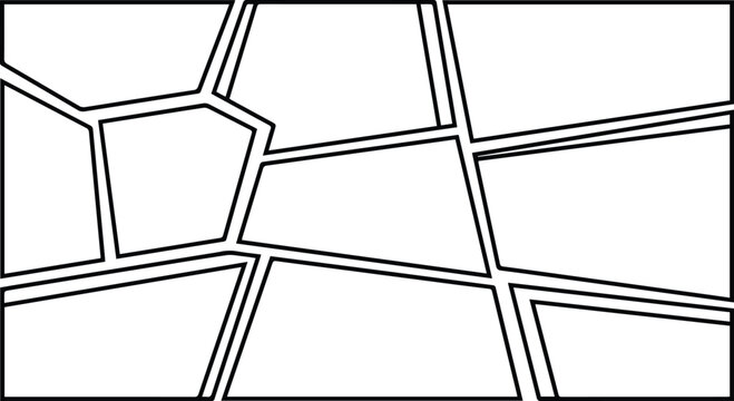 Abstract cell like geometric structure with double lined polygon shapes and contours double lines polygon pattern black and white graphic art abstract background vector illustration abstract