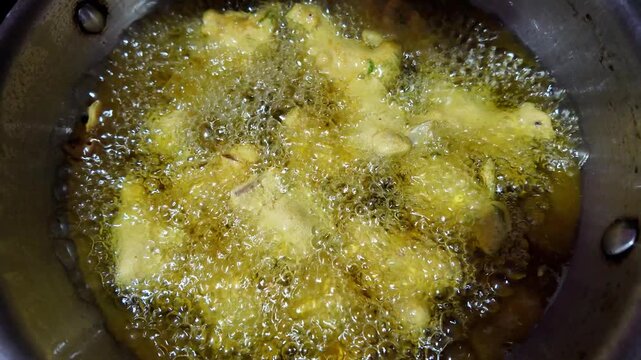 South Indian Snack Cooking Process Detailed View
