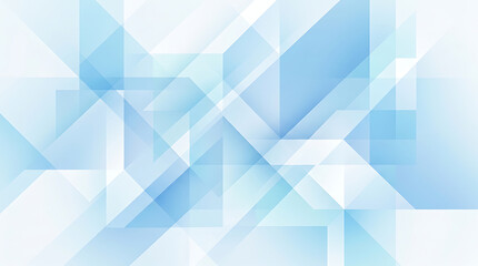 Fototapeta premium Geometric blue abstract shapes overlapping