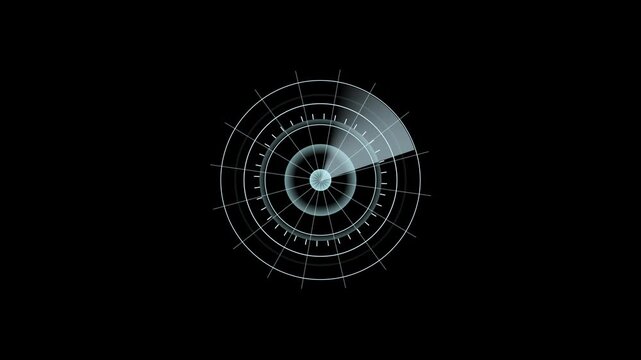Radar Detection and Tracking System Display with Scanning Signal radar icon