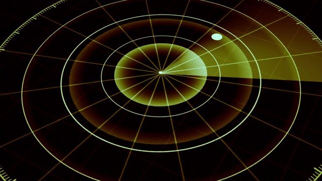 Radar Detection and Tracking System Display with Scanning Signal radar icon