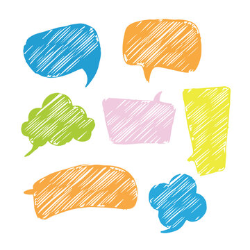 Cute Hand Writen Bubble Chat