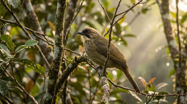 Brown bird perched