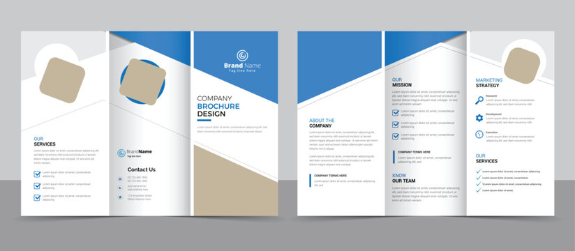 layout bifold brochure