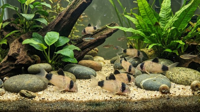 Panda corydoras aquarium