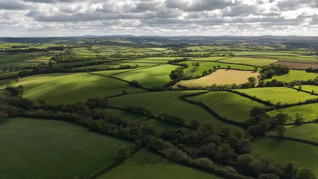 Interesting light formations on the Devon and Cornwall landscape