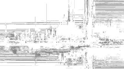 Fototapeta premium abstract light digital glitch art texture with faint pixelated lines and high contrast error pattern
