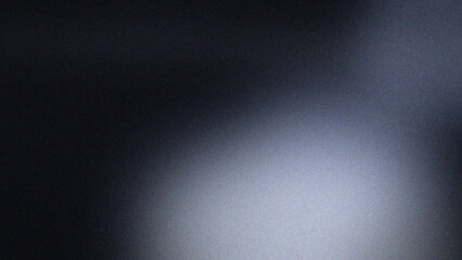 Fototapeta premium Dark abstract background with soft light glow with glow emerging grainy film