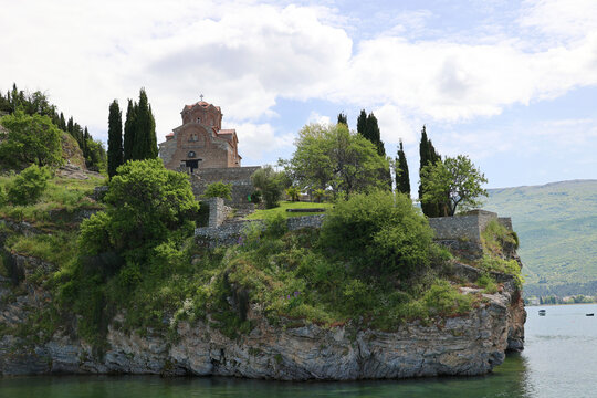 Church of Saint John of Kaneo -The 13th century Church of Saint John of Kaneo stands on the shore of Lake Ohrid, North Macedonia