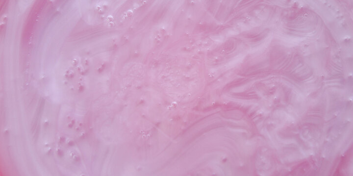 Bright pink thick cosmetic gel soap background and texture