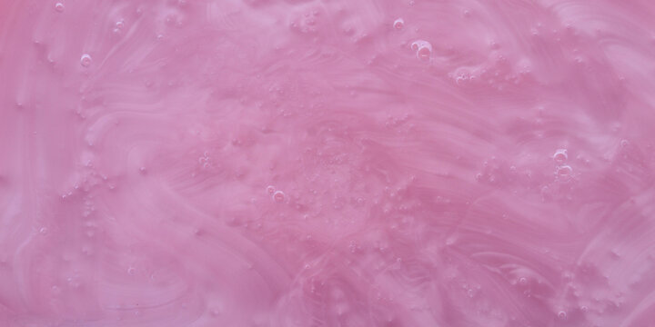 Bright pink thick cosmetic gel soap background and texture