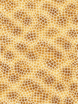 Seamless gold giraffe animal skin pattern